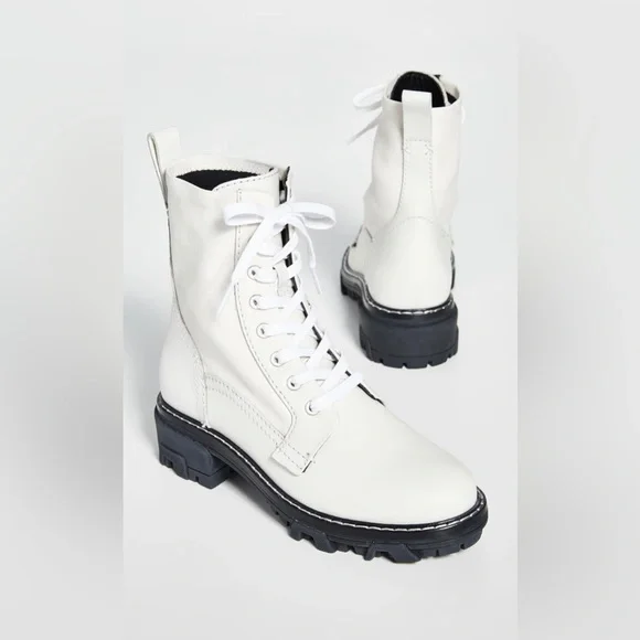 Rag & Bone NWT Shiloh Boots in White - Picture 1 of 13